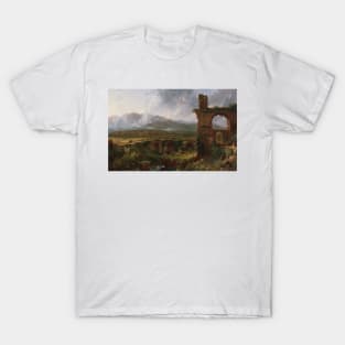 A View near Tivoli (Morning) by Thomas Cole T-Shirt